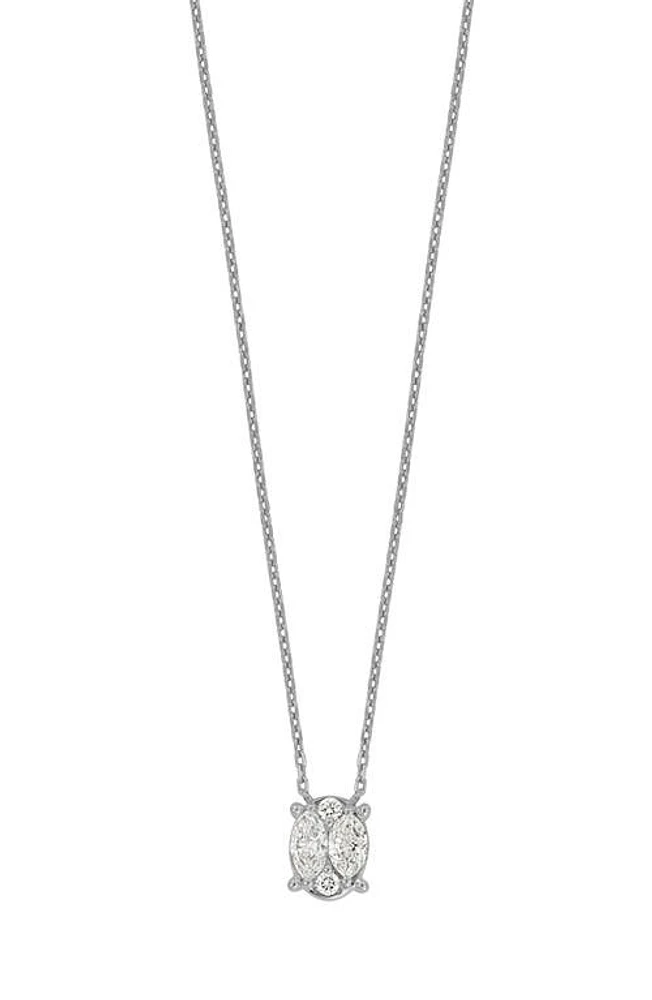 Bony Levy Mika Diamond Pendant Necklace in 18K White Gold at Nordstrom