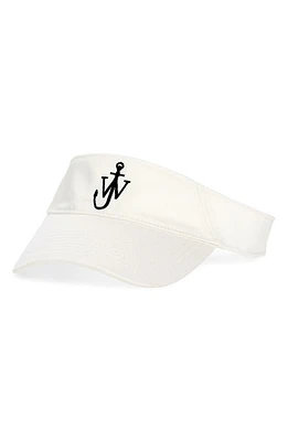 JW Anderson Embroidered Anchor Logo Visor in White at Nordstrom