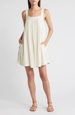 Treasure & Bond Pleated Sleeveless Shift Minidress at Nordstrom,