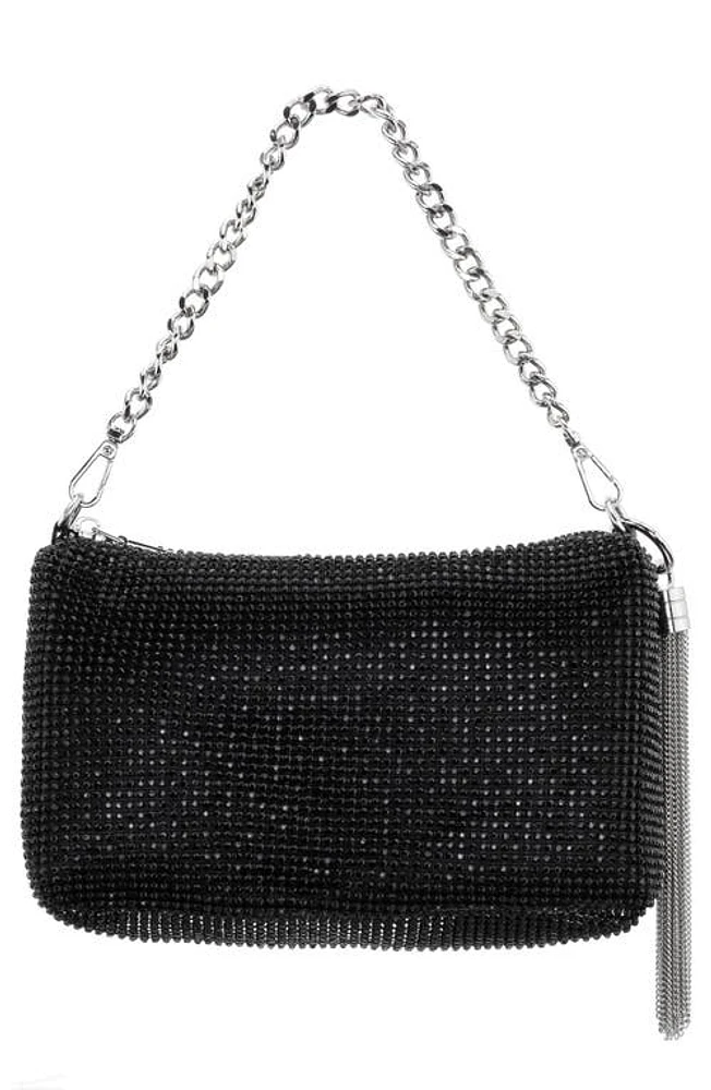 Nina Lorne Embellished Convertible Shoulder Bag in Black at Nordstrom