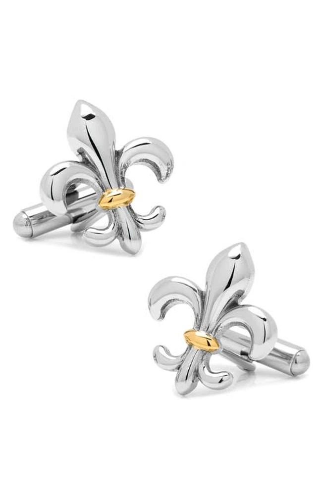 Cufflinks, Inc. Fleur De Lis Cuff Links in Silver at Nordstrom