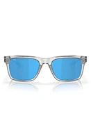 Costa Del Mar Tybee 55mm Polarized Rectangular Sunglasses in Transparent Grey at Nordstrom