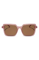 DIFF Esme 53mm Gradient Square Sunglasses in Guava /Brown Gradient at Nordstrom