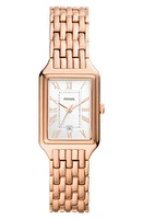 Fossil Raquel Bracelet Watch, 23mm in Rose Gold at Nordstrom