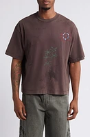 JUNGLES Good Morning Vintage Wash Graphic T-Shirt Brown at Nordstrom,