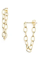 Nordstrom Demifine Draped Chain Drop Earrings in 14K Gold Plated at Nordstrom