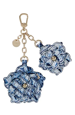 Brahmin Flower Duo Bag Charm in Coastal Blue at Nordstrom