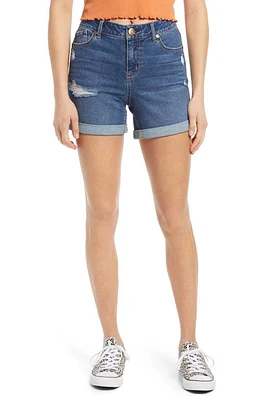 1822 Denim Distressed Roll Hem Shorts Leora at Nordstrom,