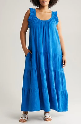 caslon(r) Ruffle Strap Maxi Dress at Nordstrom,