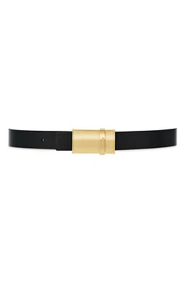 FERRAGAMO Donna Reversible Leather Belt Black Tones at Nordstrom,