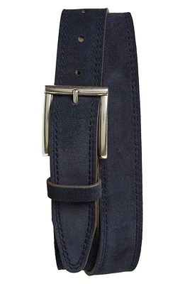 Allen Edmonds Bourbon Street Suede Belt Dark Blue at Nordstrom,