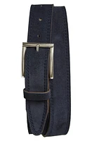 Allen Edmonds Bourbon Street Suede Belt Dark Blue at Nordstrom,