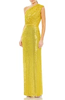 Mac Duggal Sequin One-Shoulder Column Gown at Nordstrom,