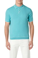 Bugatchi Rib Knit Polo at Nordstrom,