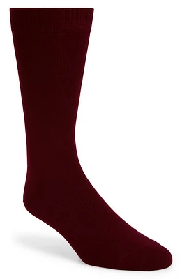 Sunspel Cotton Blend Crew Socks in Port at Nordstrom, Size 7-9