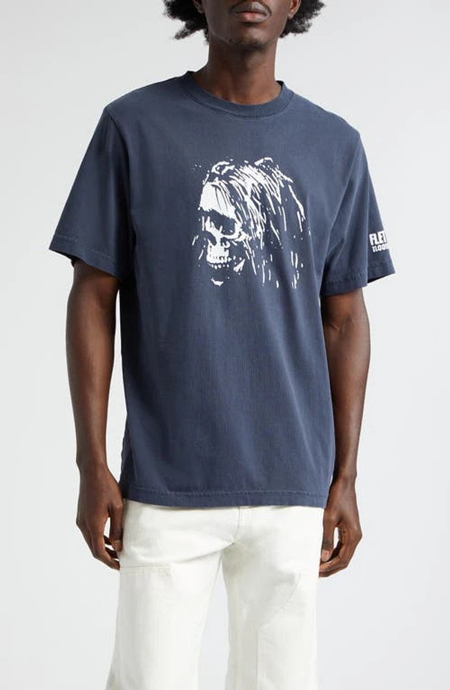 Noon Goons x Christian Fletcher Signature Graphic T-Shirt Pigment Navy at Nordstrom,