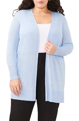 halogen(r) Side Slit Linen Blend Cardigan at Nordstrom,