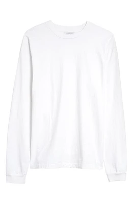 John Elliott University Long Sleeve Cotton T-Shirt White at Nordstrom,