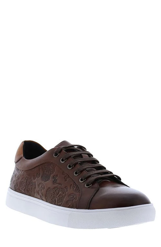 Robert Graham Bait Sneaker in Cognac at Nordstrom, Size 10