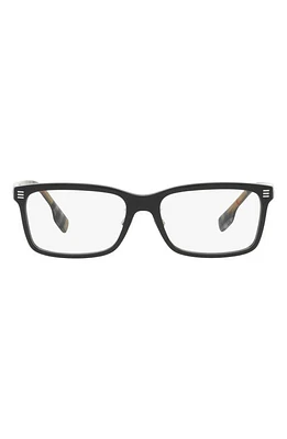 burberry Foster 54mm Rectangular Optical Glasses in Black at Nordstrom