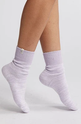 UGG(r) Rib Slouchy Quarter Socks in Orchid Petal at Nordstrom