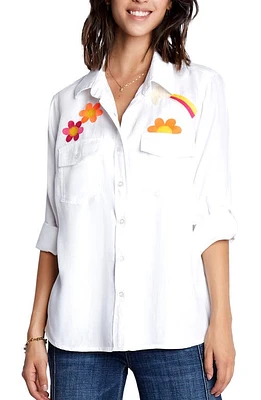 Billy T Peace & Love Embroidered Button-Up Shirt at Nordstrom,