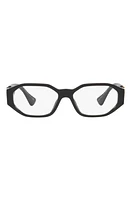 Versace 56mm Irregular Optical Glasses in Black at Nordstrom