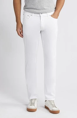 Brax Chuck Slim Fit Five-Pocket Pants in White at Nordstrom, Size 38 X 34