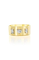 Mindi Mond Fancy Cut Diamond Cigar Band Ring in 18K Yg at Nordstrom, Size 7