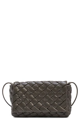 Bottega Veneta Small Rumple Intreccio 2.0 Leather Messenger Bag in Light Graphite/Silver at Nordstrom