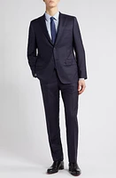 Heritage Gold Navy Self Stripe Wool Suit at Nordstrom,