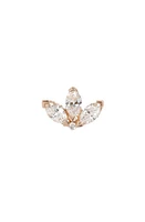 Maria Tash Diamond Lotus Stud Earring in Rose Gold/Diamond at Nordstrom, Size 0.25 Ct Tw