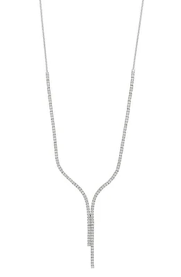 Bony Levy Diamond Y-Necklace in 18K White Gold at Nordstrom