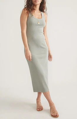 Marine Layer Lexi Rib Midi Tank Dress Shadow at Nordstrom,