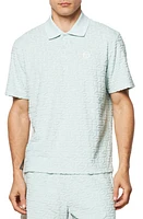 Sergio Tacchini Livata Monogram Jacquard Terry Polo Surf Spray at Nordstrom,