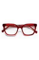 eyebobs Overlook 51mm Reading Glasses in Red Crystal /Clear at Nordstrom, Size +2.00