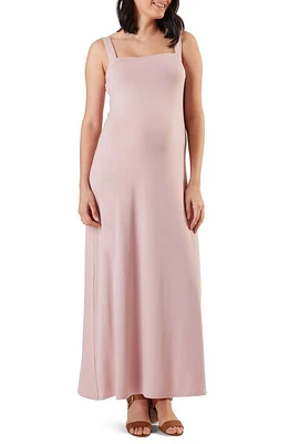 Stowaway Collection Cara Maternity Maxi Dress in Dusty Rose at Nordstrom