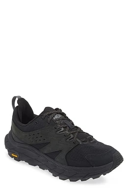 HOKA Anacapa Breeze Trail Running Shoe Black /Black at Nordstrom,