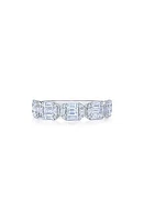 Kwiat Sunburst Partway Diamond Baguette Band Ring in White Gold/Diamond at Nordstrom, Size 6