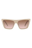 Prada 56mm Square Sunglasses in Brown Grad at Nordstrom