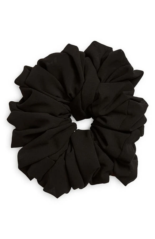 Tasha Oversize Crepe Scrunchie in Black at Nordstrom