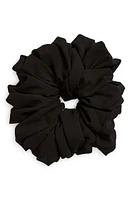 Tasha Oversize Crepe Scrunchie in Black at Nordstrom