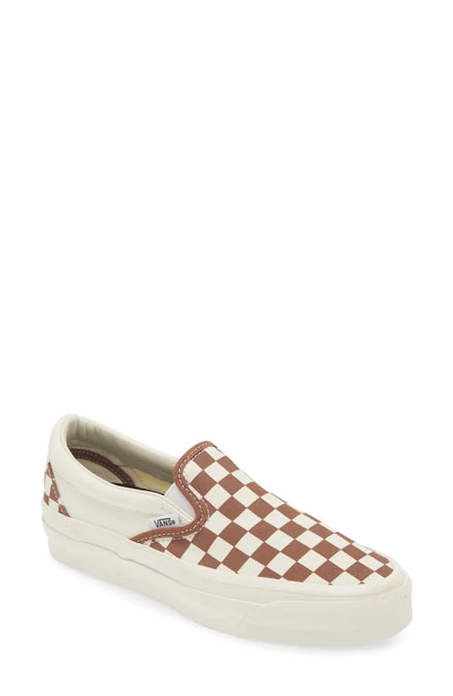 Vans Reissue 98 Slip-On Sneaker Lx Checkerboard Coffee at