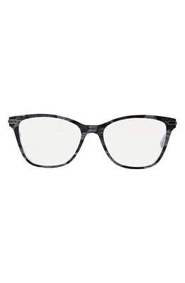 Betsey Johnson Cat Eye Blue Light Blocking Reading Glasses in Blue Marble at Nordstrom