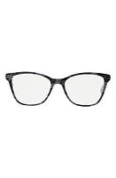 Betsey Johnson Cat Eye Blue Light Blocking Reading Glasses in Blue Marble at Nordstrom