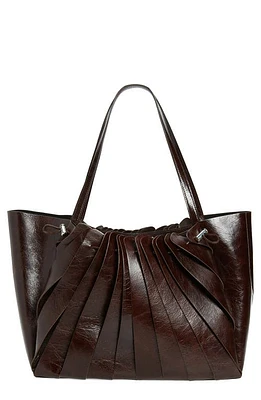 Coperni Cabas Petal Leather Tote in Brown at Nordstrom