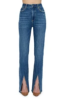 Pistola Colleen Slit Hem High Waist Slim Bootcut Jeans Willow at Nordstrom,