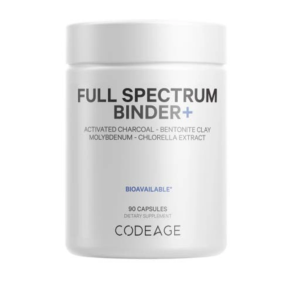 Codeage Binder Supplement, Molybdenum, Charcoal, Bentonite Clay, Chlorella, Fulvic Humic Acid, 90 ct in White at Nordstrom