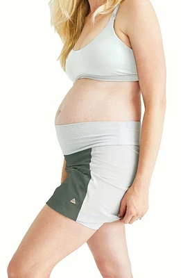 Anook Athletics Birdie Maternity Performance Skort Thyme at Nordstrom,