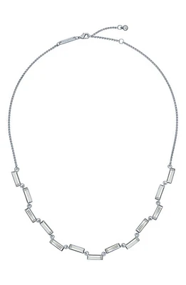 Ted Baker London Crysely Baguette Cubic Zirconia Necklace in Silver Tone/Clear Crystal at Nordstrom